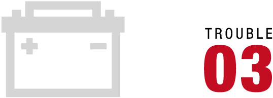 バッテリーが上がった